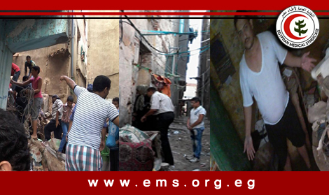 بالصور: مصر العطاء تزور المناطق المنكوبة بالاسكندرية وتدعو لحملة تبرع لدعمهم